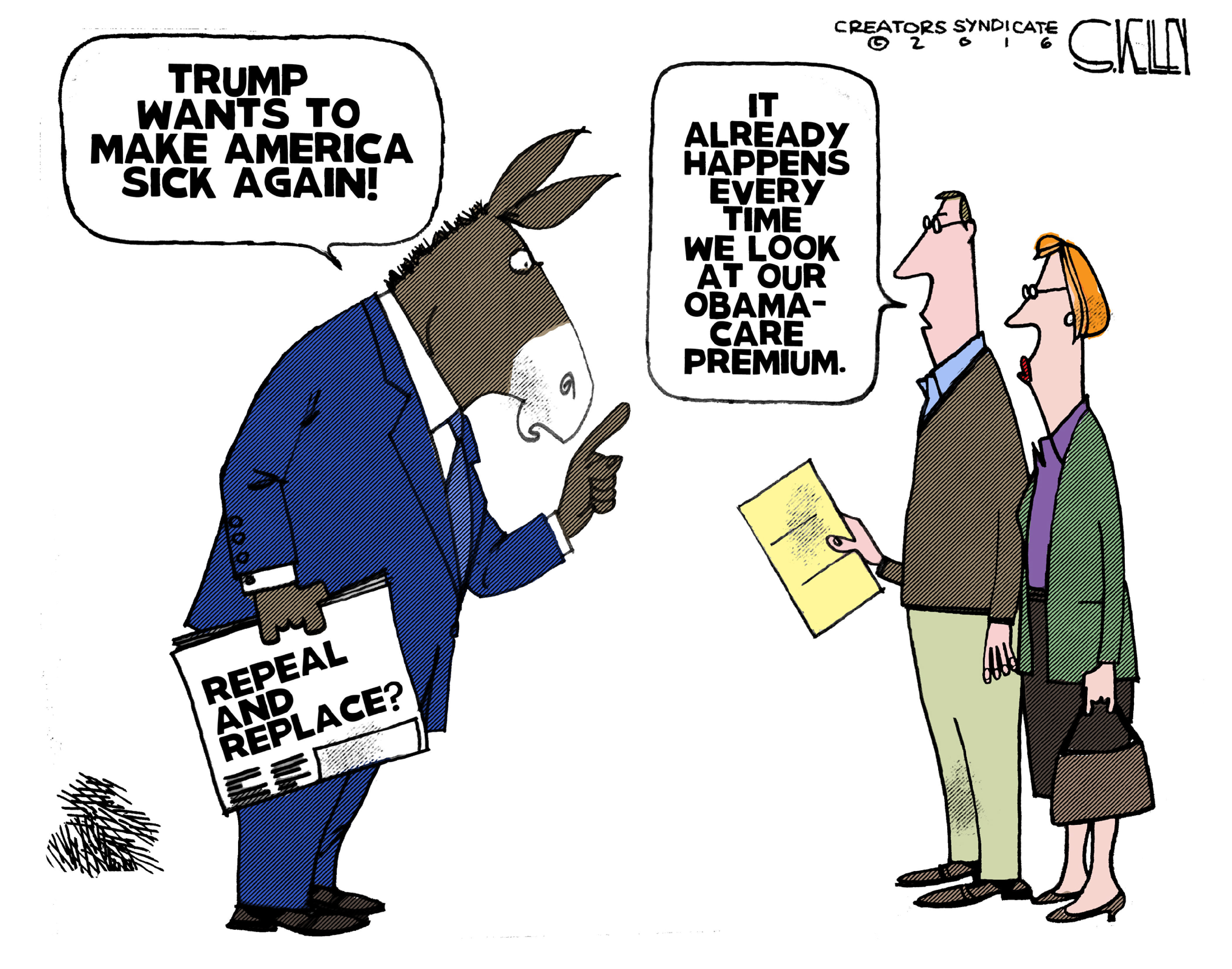 Obamacare Premiums Cartoon
